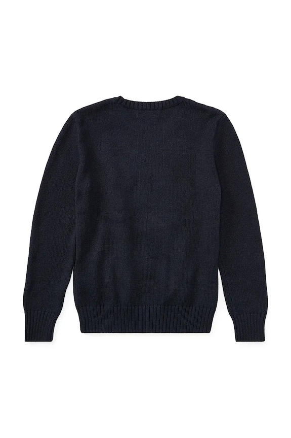 Chlapec Detský bavlnený sveter Polo Ralph Lauren 323668286002 tmavomodrá