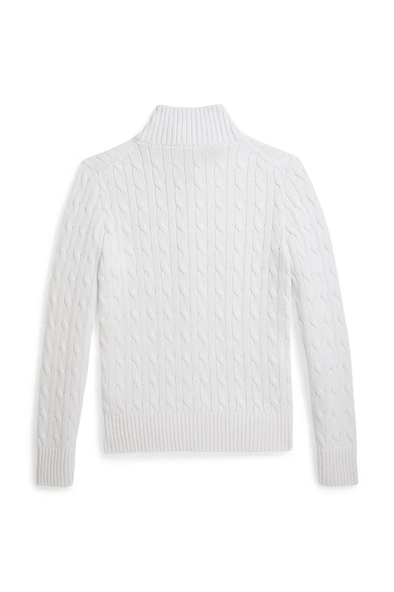 Polo Ralph Lauren kardigan bawełniany dziecięcy 323A95566002 biały SS26
