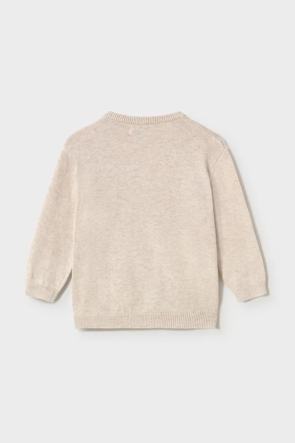 Mayoral sweter bawełniany dziecięcy 303.3B.Baby.PPY2 beżowy SS26
