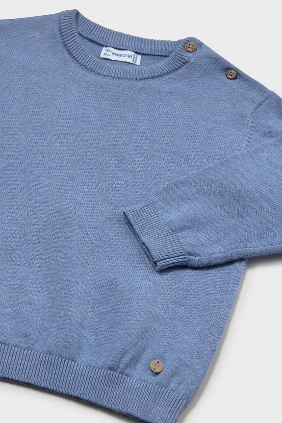 Dječaci Dječji pamučni pulover Mayoral 303.3B.Baby.PPY2 plava