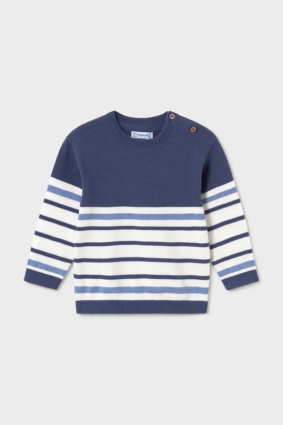 Mayoral maglione per bambini con misto lana a maglia fine blu navy 1309.3F.Baby.PPY2