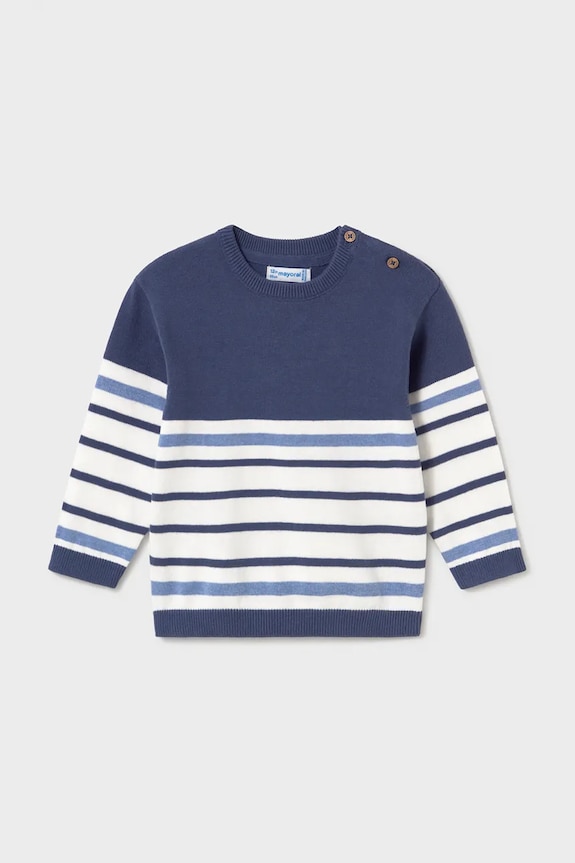 Mayoral maglione per bambini con misto lana a maglia fine blu navy 1309.3F.Baby.PPY2