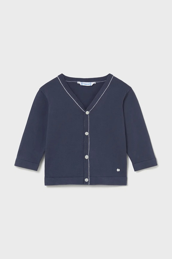 Mayoral cardigan din bumbac pentru copii uni bleumarin 1310.3A.Baby.PPY2