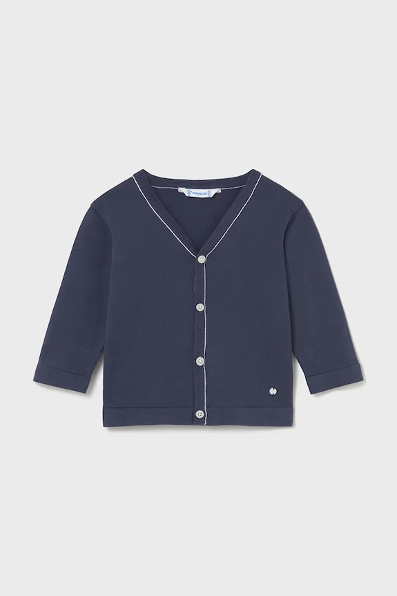 Mayoral cardigan din bumbac pentru copii uni bleumarin 1310.3A.Baby.PPY2