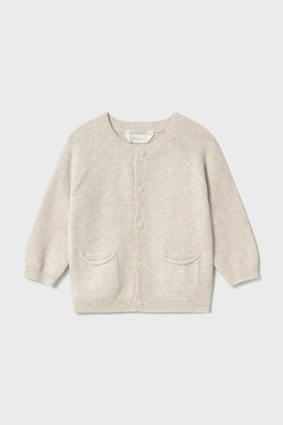 Mayoral cardigan din bumbac pentru copii uni bej 1311.3B.Baby.PPY2