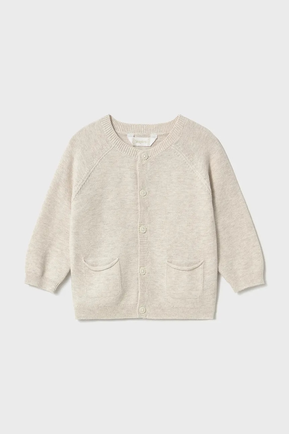 Mayoral cardigan din bumbac pentru copii uni bej 1311.3B.Baby.PPY2