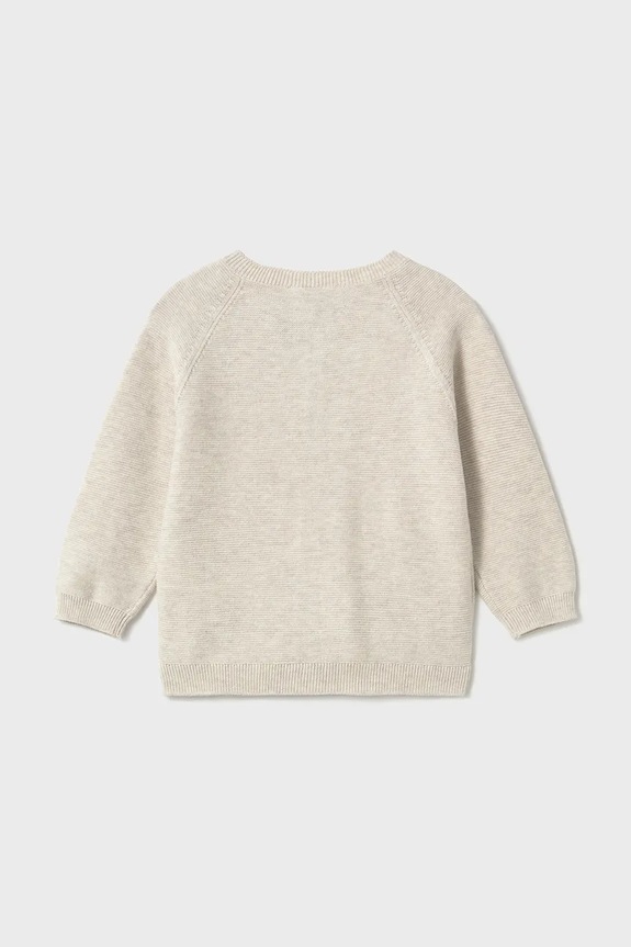 Mayoral cardigan din bumbac pentru copii 1311.3B.Baby.PPY2 bej SS26