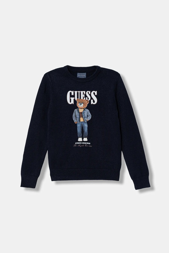 Guess pulover copii print bleumarin N6RR01.Z2ZK2.PPY2