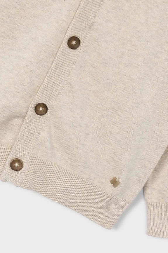 Băieți Mayoral cardigan din bumbac pentru copii 3381.5A.Mini.PPY2 bej