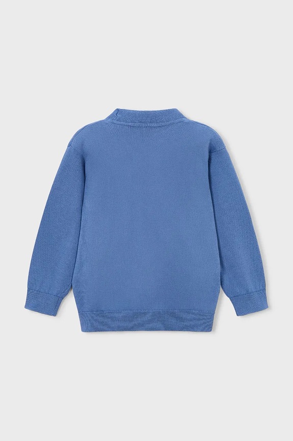 Băieți Mayoral cardigan din bumbac pentru copii 3381.5A.Mini.PPY2 albastru