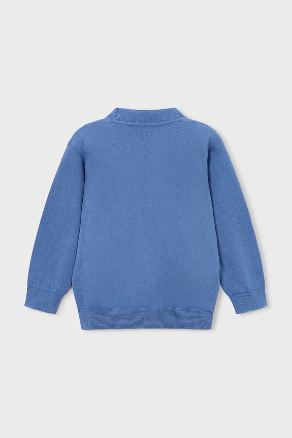 Băieți Mayoral cardigan din bumbac pentru copii 3381.5A.Mini.PPY2 albastru