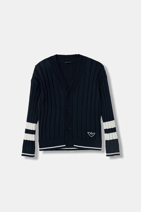 Emporio Armani kardigán detský bavlnený tmavomodrá EB001241.AF23416