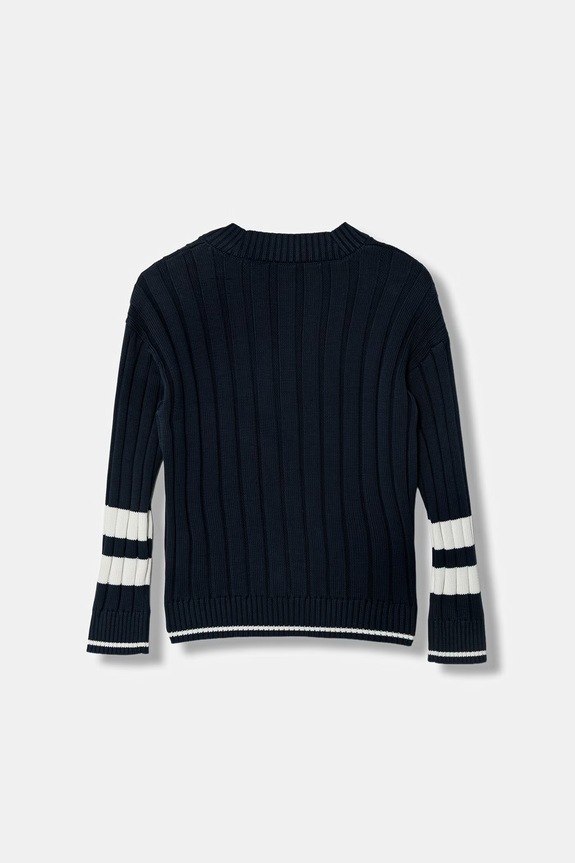 Emporio Armani kardigán detský bavlnený EB001241.AF23416 tmavomodrá SS26