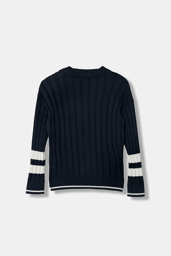 Emporio Armani kardigán detský bavlnený EB001241.AF23416 tmavomodrá SS26