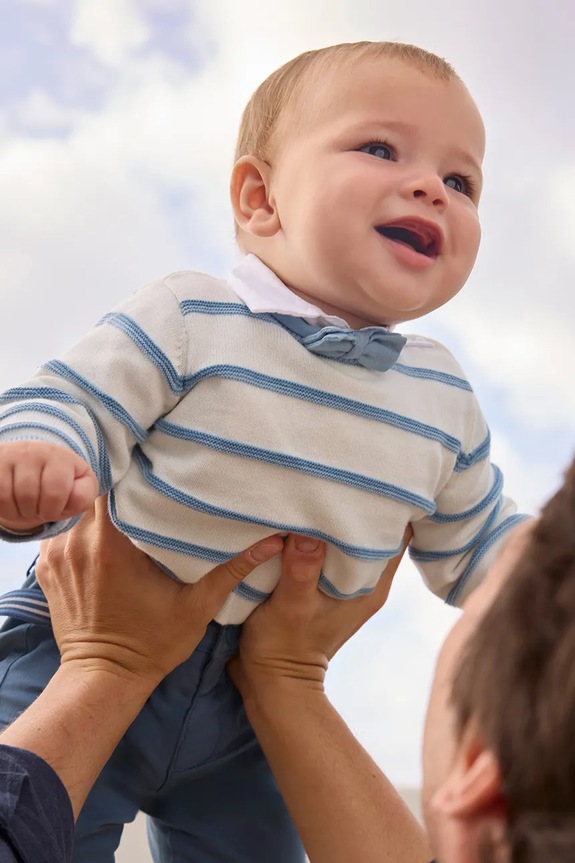 Detský bavlnený sveter Mayoral Newborn bavlna modrá 1302.1M.Newborn.PPY2