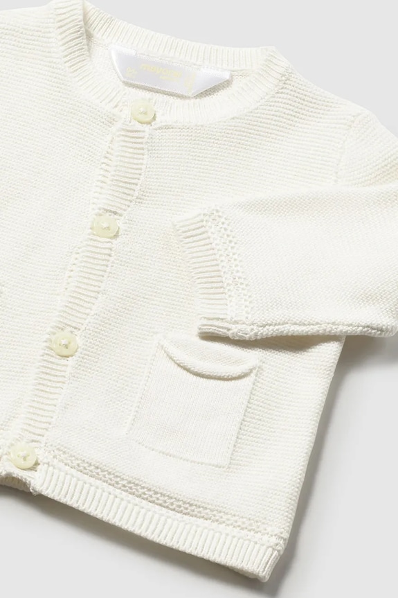 Băieți Mayoral Newborn cardigan din bumbac pentru copii 1303.1B.Newborn.PPY2 bej