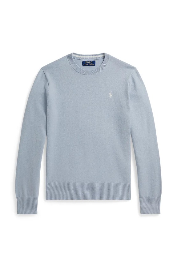 Polo Ralph Lauren sweter bawełniany dziecięcy bawełna niebieski 323799887500
