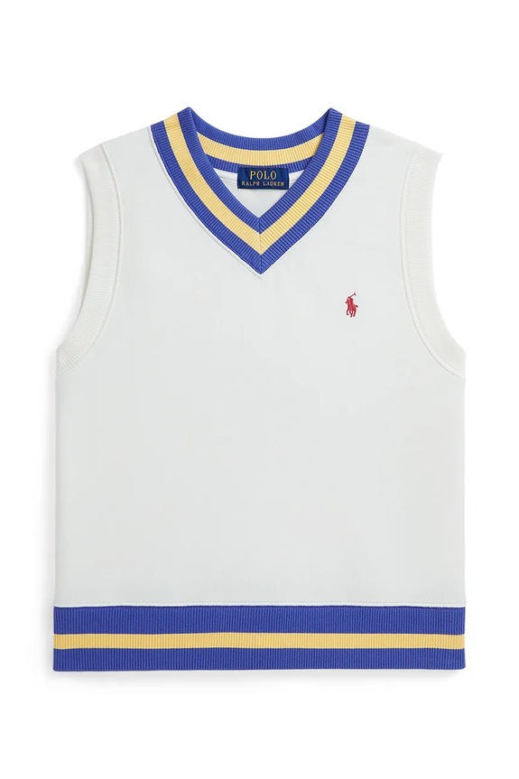 Dječji prsluk Polo Ralph Lauren tanka bijela 323A12303001