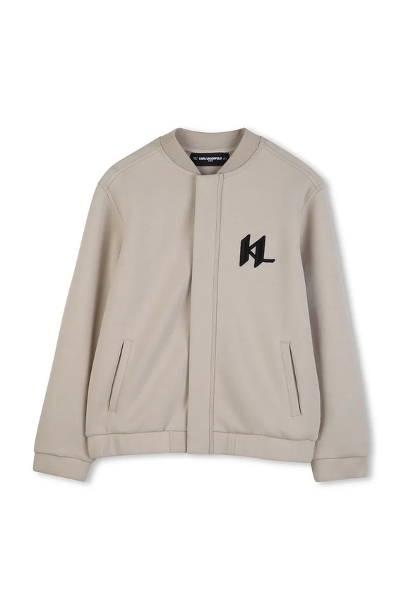 Dječja dukserica Karl Lagerfeld Z31090.162.174 bež SS26