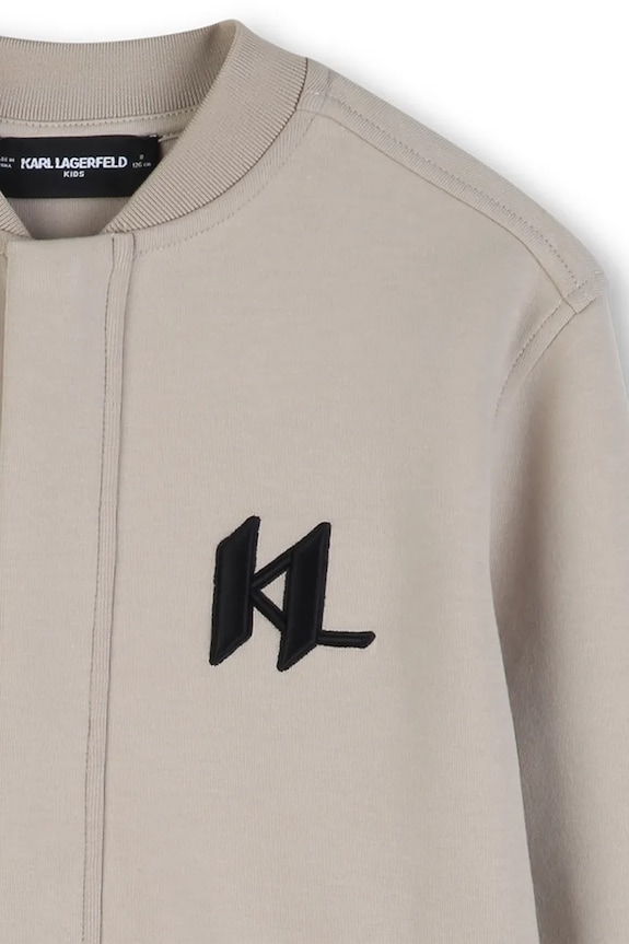 Dječja dukserica Karl Lagerfeld bež Z31090.162.174