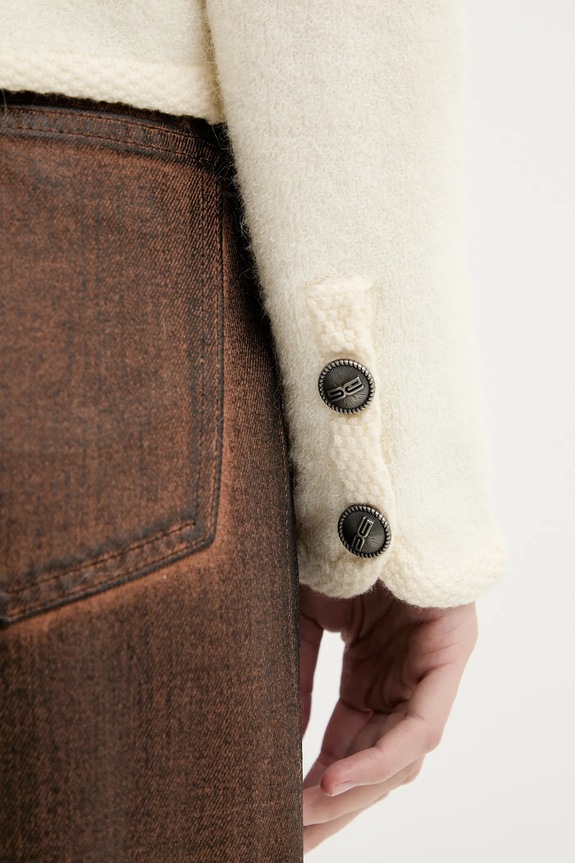 Kardigan s dodatkom vune Gestuz 10910746 bež