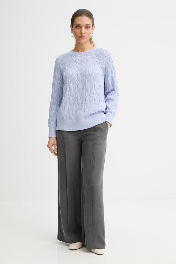 Bavlněný svetr Calvin Klein Jeans LV044E301G modrá SS26