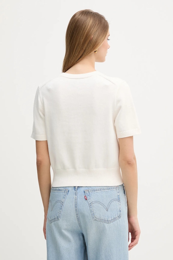 Oblečení Bavlněné tričko Calvin Klein Jeans LV044E306G béžová