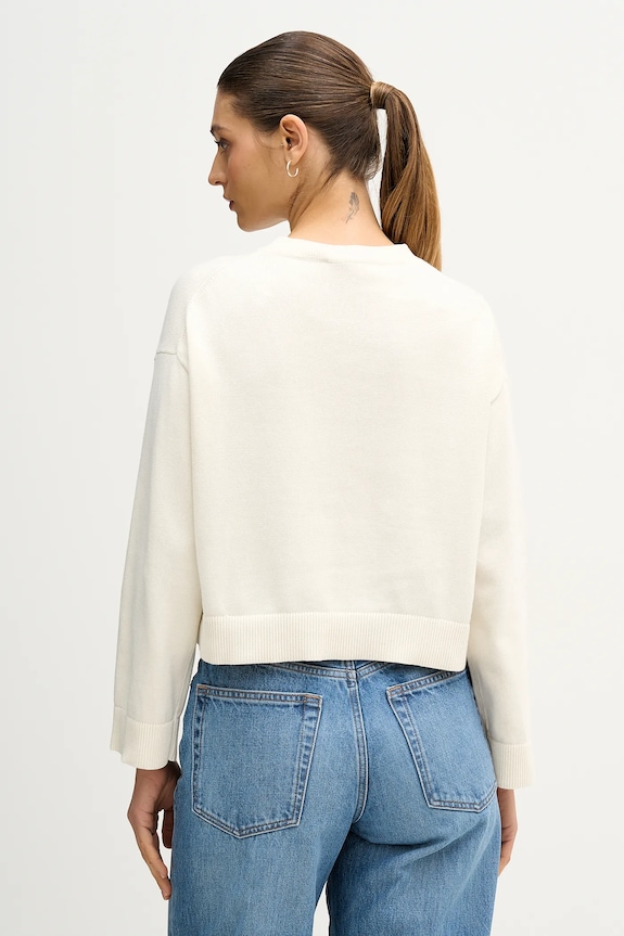 Oblačila Bombažen pulover Calvin Klein Jeans LV047E304G bež