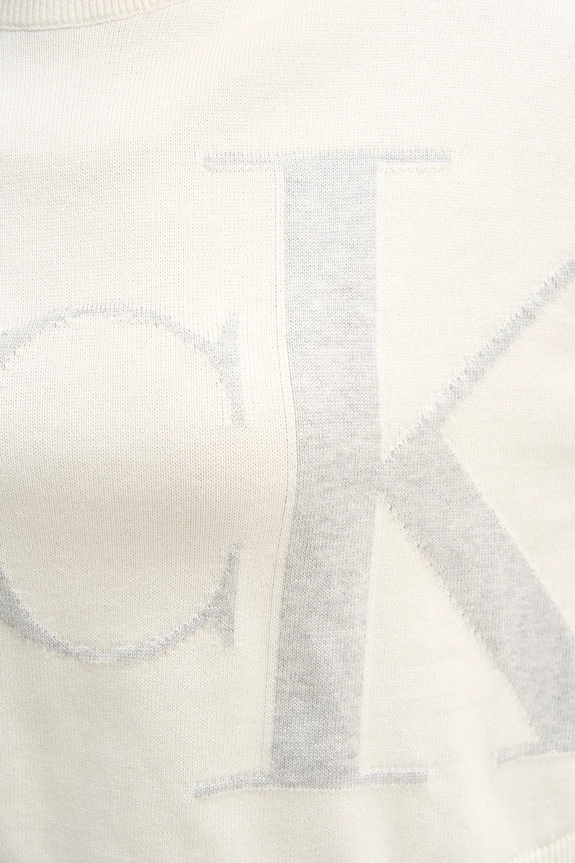 Bombažen pulover Calvin Klein Jeans LV047E304G bež