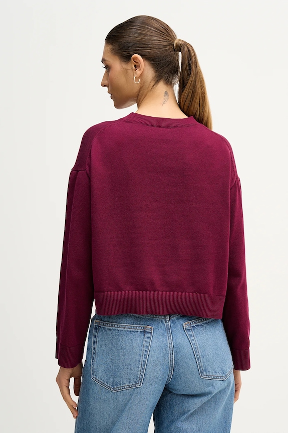 Oblačila Bombažen pulover Calvin Klein Jeans LV047E304G roza