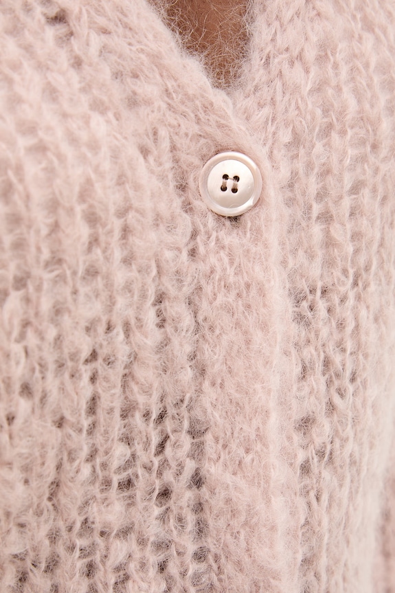 Weekend Max Mara cardigan cu mohair DANZA 2615341051600 roz
