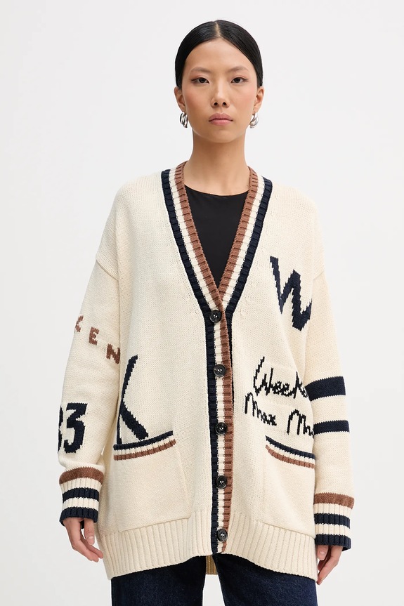 Πλεκτή ζακέτα Weekend Max Mara BLASONE άλλο μπεζ 2615341061600