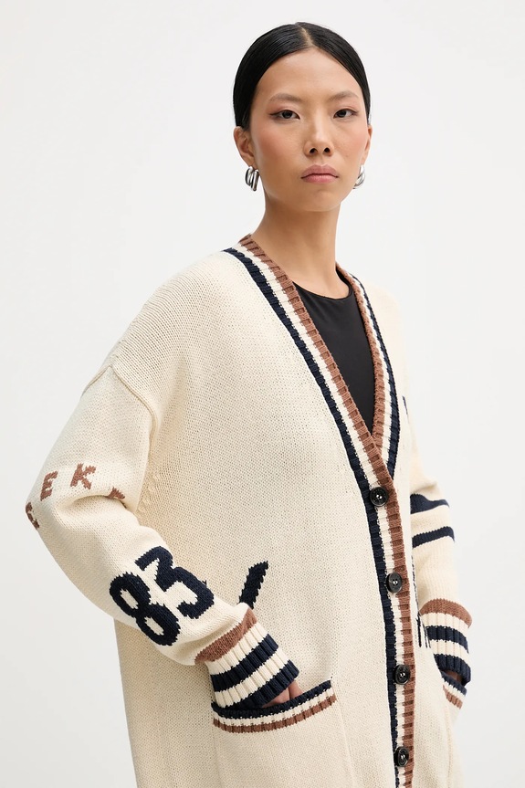 Πλεκτή ζακέτα Weekend Max Mara BLASONE μπεζ 2615341061600