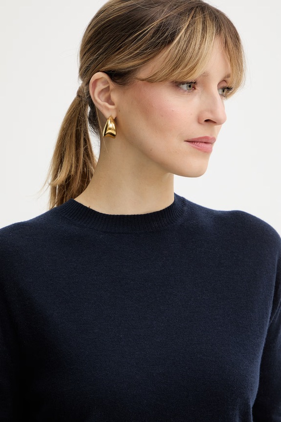 Weekend Max Mara sweter wełniany VENTO granatowy 2615361021600