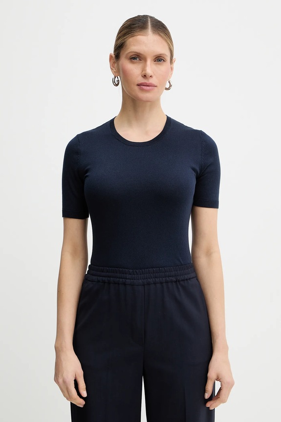 Weekend Max Mara pulover din amestec de mătase GABARRA subtiri bleumarin 2615361081600