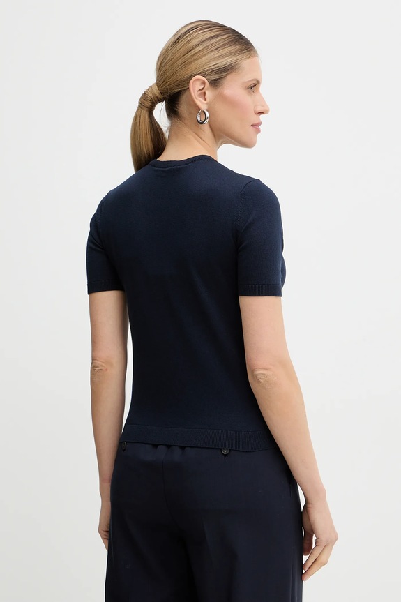 Îmbrăcăminte Weekend Max Mara pulover din amestec de mătase GABARRA 2615361081600 bleumarin