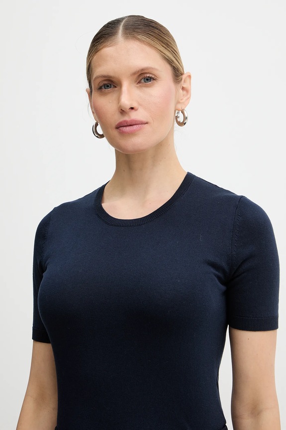 Weekend Max Mara pulover din amestec de mătase GABARRA bleumarin 2615361081600