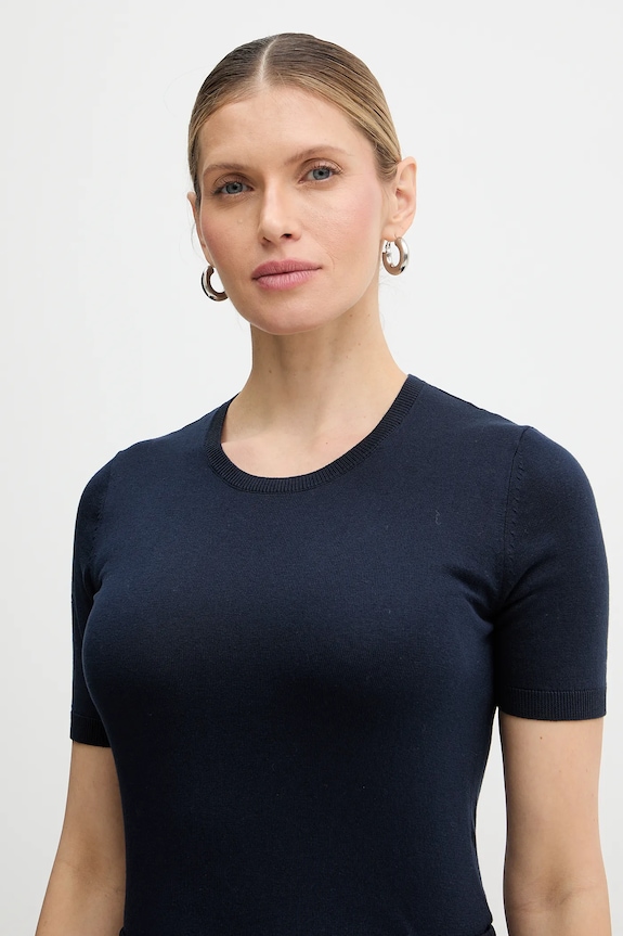 Weekend Max Mara pulover din amestec de mătase GABARRA bleumarin 2615361081600