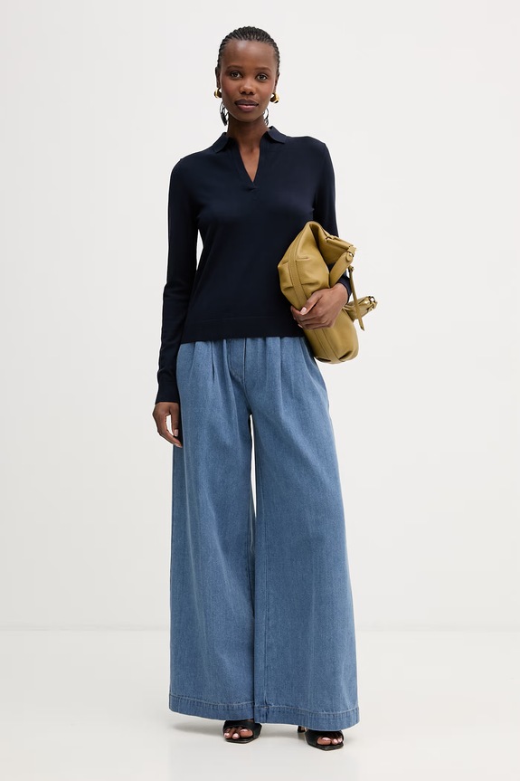 Sveter Weekend Max Mara PALANCA 2615361101600 tmavomodrá SS26