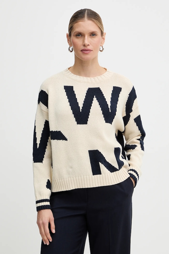 Sveter Weekend Max Mara CELEBRE okrúhly tmavomodrá 2615361171600