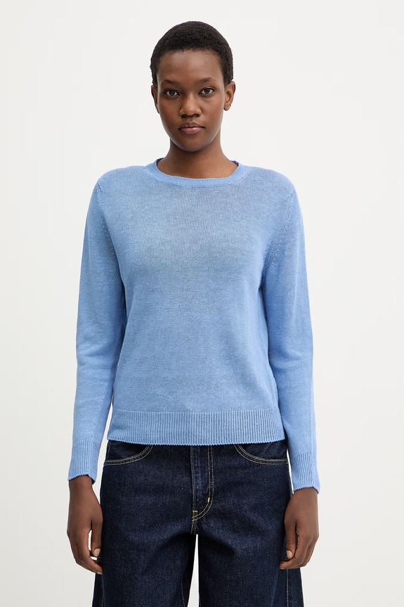Weekend Max Mara sweter lniany ATZECO pozostałe niebieski 2615361132600