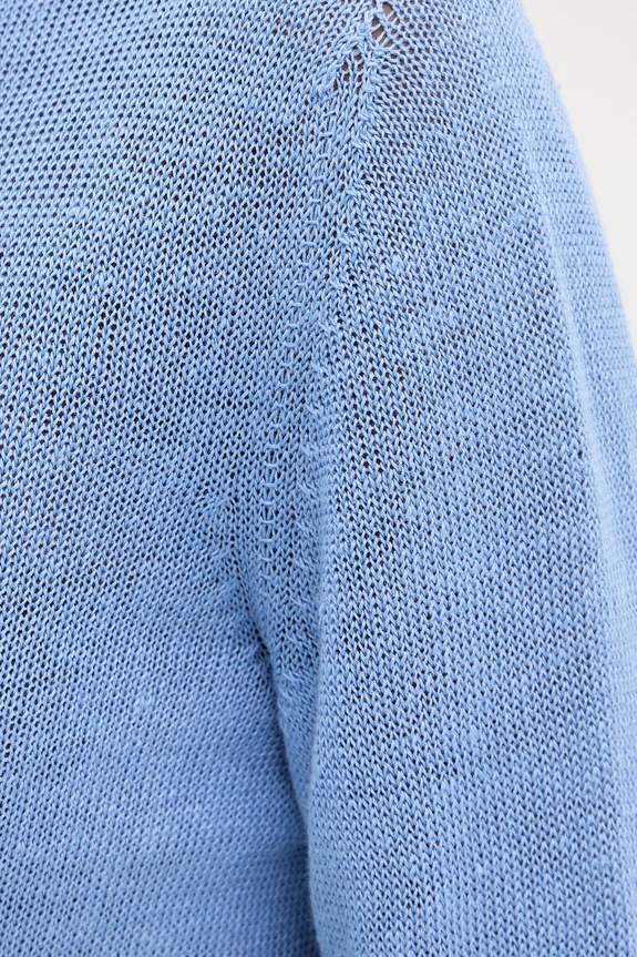 Weekend Max Mara sweter lniany ATZECO 2615361132600 niebieski
