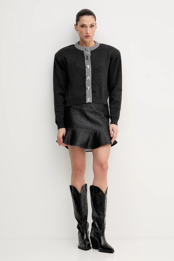 Rotate cardigan with wool blend 1149033086 gray SS26
