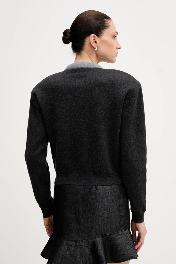 Clothing Rotate cardigan with wool blend 1149033086 gray