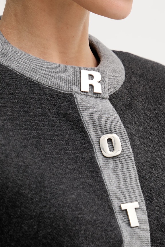 Rotate cardigan with wool blend 1149033086 gray