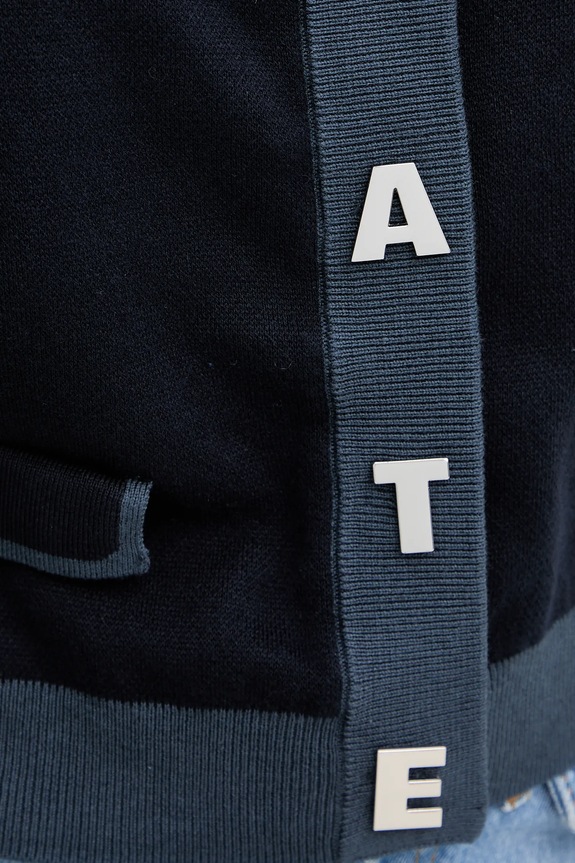 Ζακέτα με μείγμα κασμίρ Rotate 1149032318 σκούρο μπλε