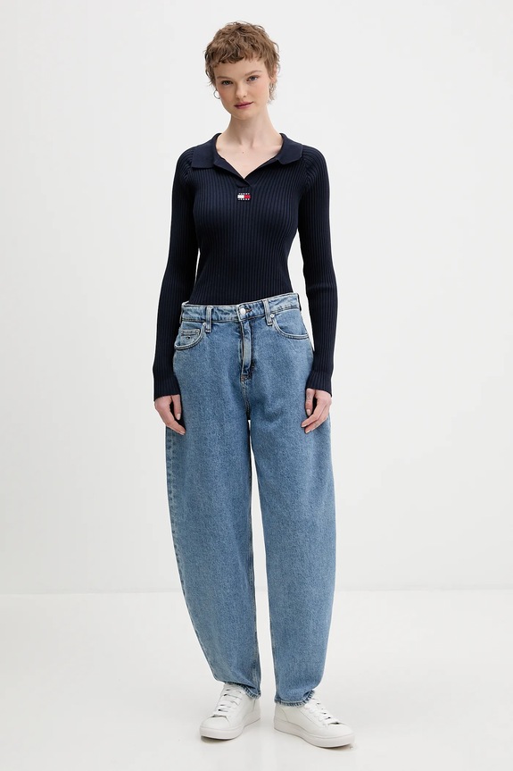 Sveter Tommy Jeans DW0DW22036 tmavomodrá SS26