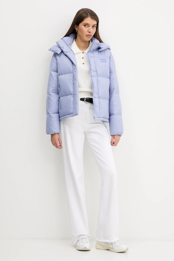 Tommy Jeans pulover din amestec de lână de alpaca DW0DW22558 bej SS26