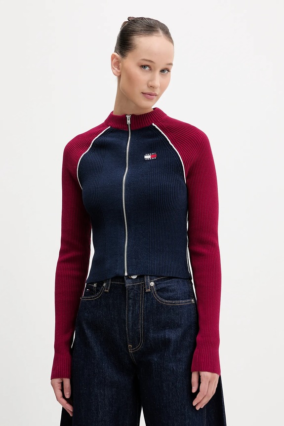 Sveter Tommy Jeans tenká tmavomodrá DW0DW22034