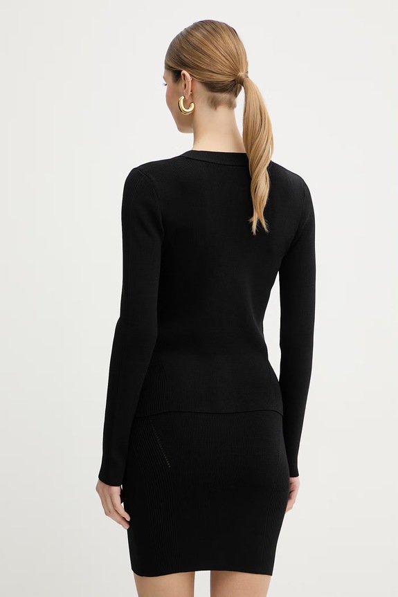 Ρούχα Marciano by Guess ζακέτα Γυναικεία με βισκόζη LOLI G6GR09.Z0623 μαύρο